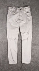 Agolde Sophie Crop Jeans Size 26 White Skinny Distressed Photo 0