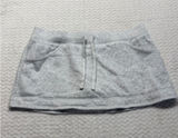 Hollister Womens Fleece Mini Skort Heather Gray Drawstring Pockets Size L Photo 0