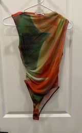 ZARA Bodysuit Multicolor Mesh Photo 0