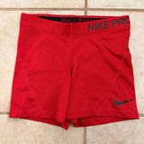 Nike Pro Dri-FIT Red Compression Shorts Photo 0