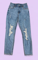 Wild Fable Women’s Light Wash Distressed Straight Leg Jeans Size 00 Photo 0