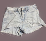 Old Navy Light Wash Distressed Cutoff Denim Shorts Size 8 Photo 0