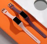 Light pink and red wine bands (2 bands total) for Fitbit Charge 3 or 4: size S Photo 0