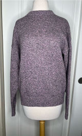 Vintage REI Purple Knit Wool Sweater Womens XL Fisherman Gorpcore Winter Cozy Photo 0
