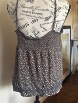 Aerie‎ 2010 Floral Cami Tank Top M Lace Crochet Ditsy Y2K Boho Coquette Photo 0