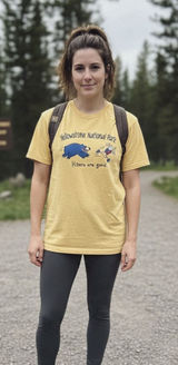 Life is Good Yellowstone National Park Graphic T Shirt Women’s Small Tee EUC Photo 0