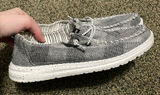 Hey Dude Women's Gray Knit Slip-On Loafers Photo 0