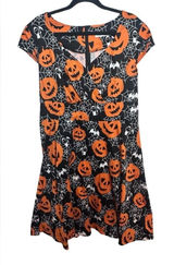 Bbonline Halloween Jack O Lantern Cotton Dress Size‎ 2XL Festive Teacher Party Photo 0