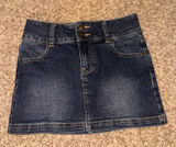 Princess Polly Faya Low Rise Denim Mini Skirt Dark Blue Photo 0