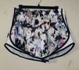 Nike Floral Dri- FIT Tempo Athletic Shorts - White/Black Size L Photo 0