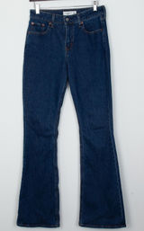 Abercrombie & Fitch Curve Love Mid Rise Bootcut Jeans Dark Wash Size 25 Regular Photo 0
