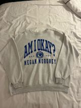 Meghan Maroney ‘Am I okay’ pullover Gray Size XL Photo 0