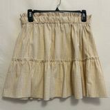 HYFVE Cream Gingham Ruffle Skirt Size Large Photo 0
