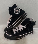 Converse Chuck Taylor All Star Womens Sz 6 Black Pink Ribbon Photo 0