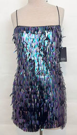 NWT Aiden Mattox Sequin Flapper Cocktail Mini Dress Multicolored Party Dress Photo 0
