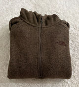 North Face Hoodie Womens XL Brown Fleece 1/4 Zip Gorpcore Hiking Outdoors Preppy Photo 0