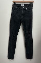 Agolde grey Feel Good denim pants raw hem 27 Photo 0