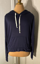 Abercrombie & Fitch Blue High Low Hoodie M Classic Casual Cozy Comfy Skater Twee Photo 0