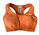 Gymshark Vital Seamless Sports‎ Bra Orange Marl Nylon Small Activewear Gym Yoga Photo 0