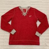 Antigua Red‎ Wings Hockey Sweatshirt Lace Up V-Neckline Size Medium M Photo 0