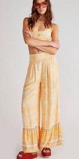 Free People Vanessa Pants Yellow Photo 0