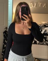 Abercrombie Black Bodysuit Long Sleeve Photo 0