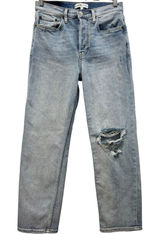 RE/DONE High Rise‎ 90's Ankle Crop Jeans Lived Light Wash Straight Leg 26 Photo 0