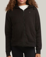 NWT Spyder Women’s‎ Sherpa Fleece Thermal Hoodie Jacket Black - Small Photo 0