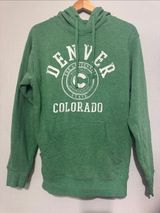 Point Sportswear Denver Colorado Green Graphic Hoodie Small Photo 0