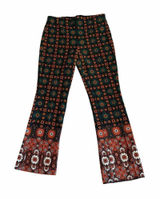 Maeve Anthropologie The Margot patterned kick flare geometric pants SZ S #2538 Photo 0