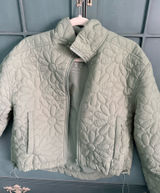 Sage green cropped jacket Photo 0