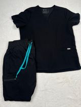 Figs Black Casma Scrub Set FREEx Yola Skinny Pants XL EUC Photo 0