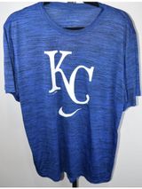 Nike Dri-Fit Kansas City Royals KC Blue Space Dye T-Shirt Short Sleeve Photo 0