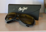 Maui Jim Alana MJ-215-17 Black Polarized Sunglasses Japan w/ Case Photo 0