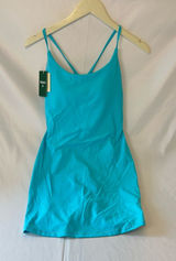 Halara SoftlyZero Plush Blue Tennis Dress w/ Built-In Shorts Women’s S NWT Photo 0