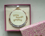 Little Words Project "Confidence" Bracelet NIB Pink Beaded Stretch Bracelet‎ Photo 0