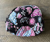 Vera‎ Bradley cosmetic bag retired "Alpine Floral" pattern 7"x7" Photo 0