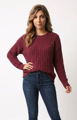 Zenana Premium Maroon Sweater LSWT011 Photo 0