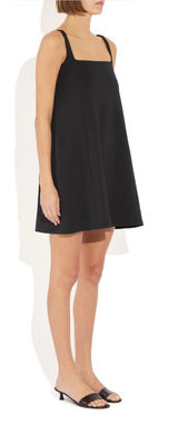 The Park Andy Mini Dress Square Neck Noir Dark Navy Small Photo 0