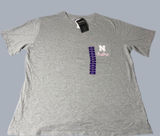 NEW Captivating Nebraska Huskers Womens XXL Gray Pocket T-Shirt NCAA Football Photo 0