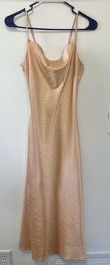Anthropologie Flat White Champagne Slip Dress- Size Small Photo 0
