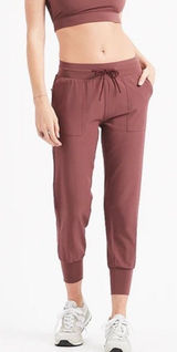 Vuori Summits Woven Joggers Fig Maroon Size XS Ripstop Hiking Athleisure Pants Photo 0