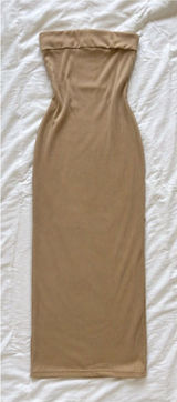 Pretty Garden Strapless Ribbed Maxi Dress | XS Photo 0