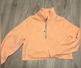 Lululemon scuba quarter zip, worn only a couple times! Peach color Photo 0