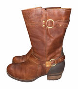Merrell Oak Brown Leather Shiloh Peak Harness Boots size 8.5 Photo 0