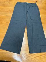 🙂Ralph Lauren Men's Charcoal Gray Wide-Leg Dress Pants Photo 0