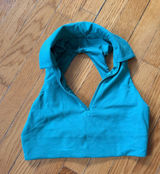 lululemon athletica Green Sleeveless Collared Sports Bra Photo 0