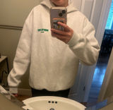White Fox Hoodie Boutique Oversized green and grey Photo 0