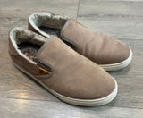 Olukai Pehuea Heu Tan Leather Shearling Lined‎ Slip On Sneakers Womens Size 9 Photo 0