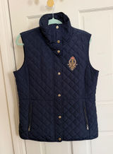 Lauren Ralph Lauren Navy Quilted Vest in Size Large Photo 0